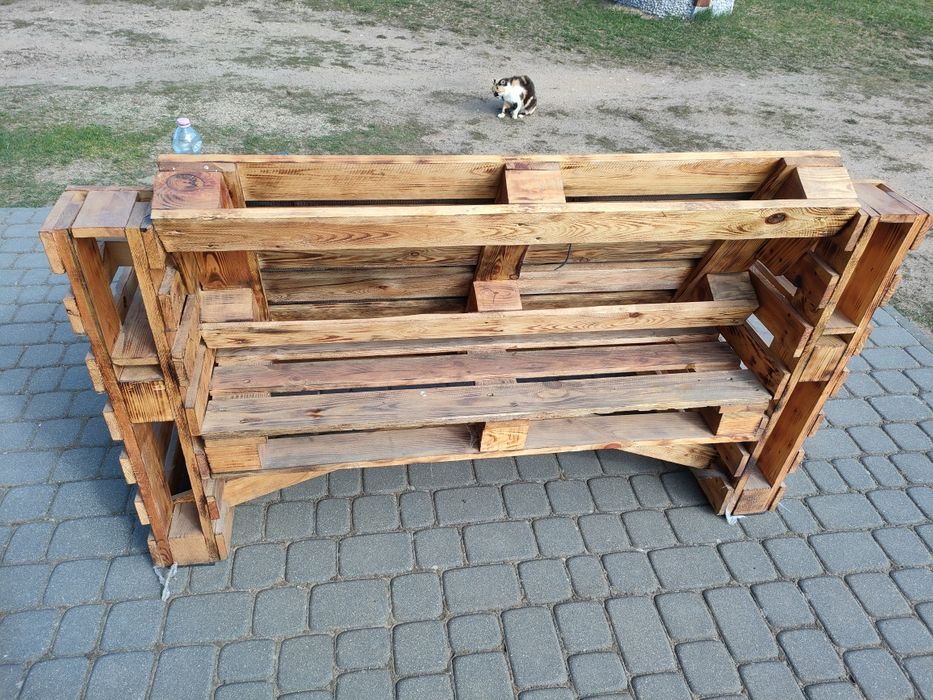 Ławka ogrodowa z palet