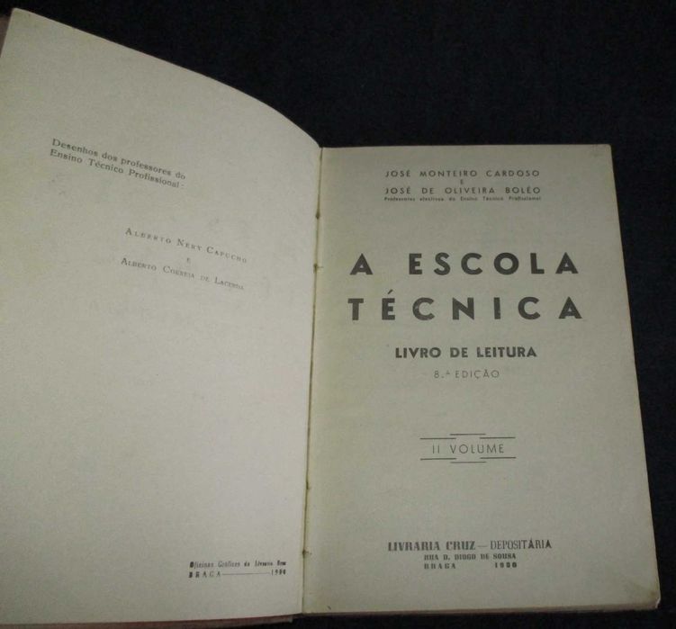 Livros A Escola Técnica Livro de Leitura Volume I e II