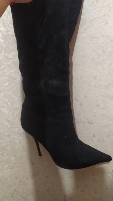 Сапоги натуральная замша 38