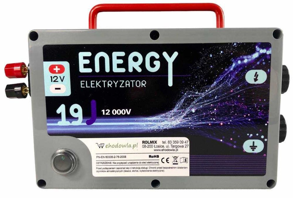 Elektryzator Pastuch Elektryczny ENERGY 19J SUPER MOCNY