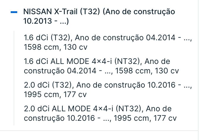 Filtro de combiativel nissan e outro