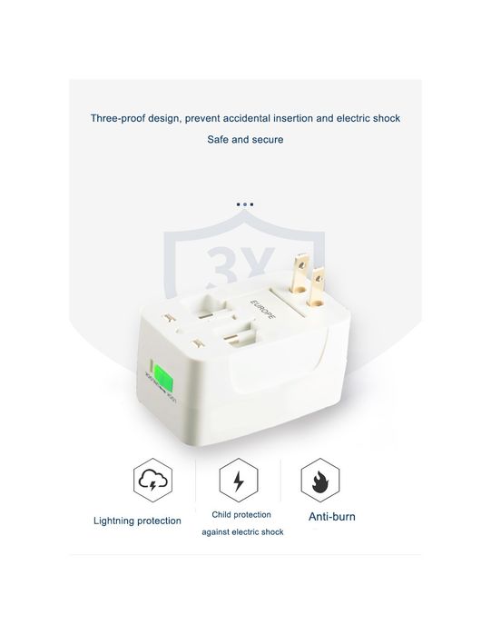 Adaptador Universal de Viagem QA-T646