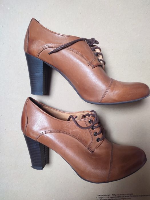 Baldaccini  botki trzewiki  retro na słupku skóra naturalna 25,5cm