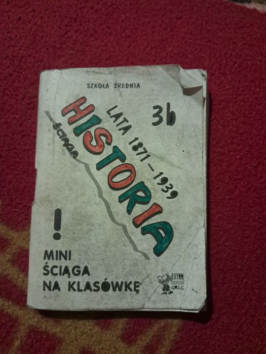 Mini książeczka - ściąga z Historii