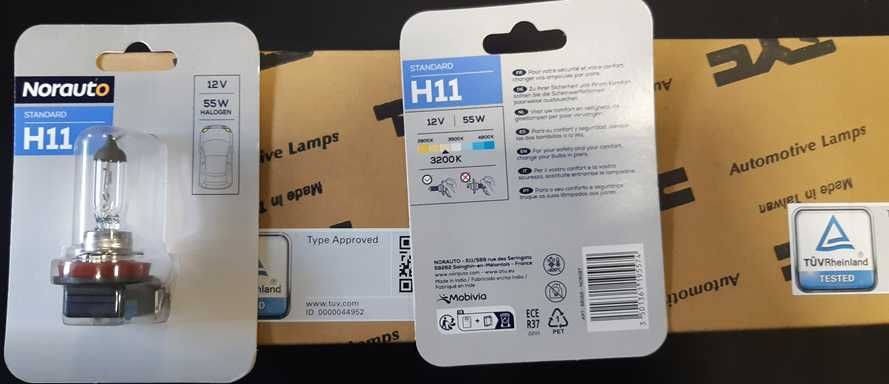 Faróis de nevoeiro e Lâmpadas de halogéneo