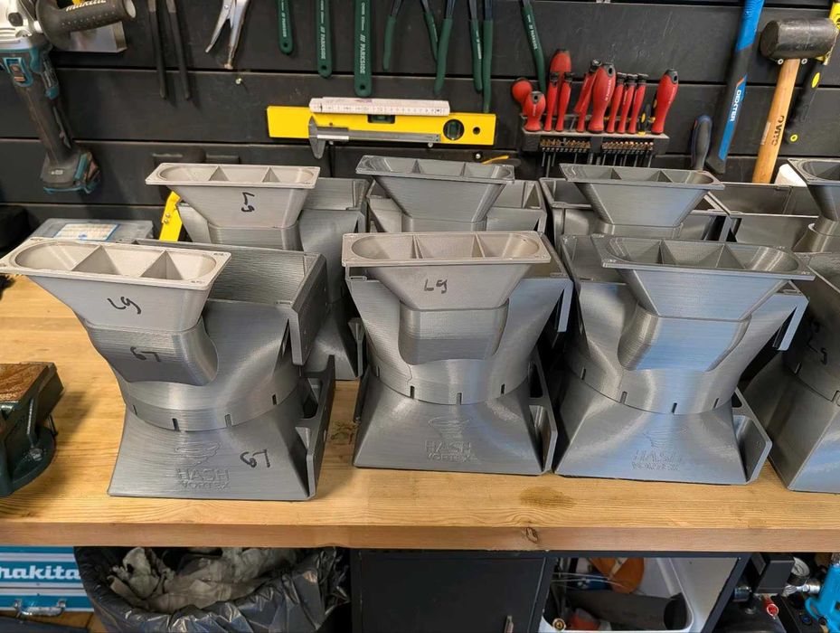 9x Hash Vortex ASIC Shrouds / Condutas Antminer S19 S21 L9 etc.