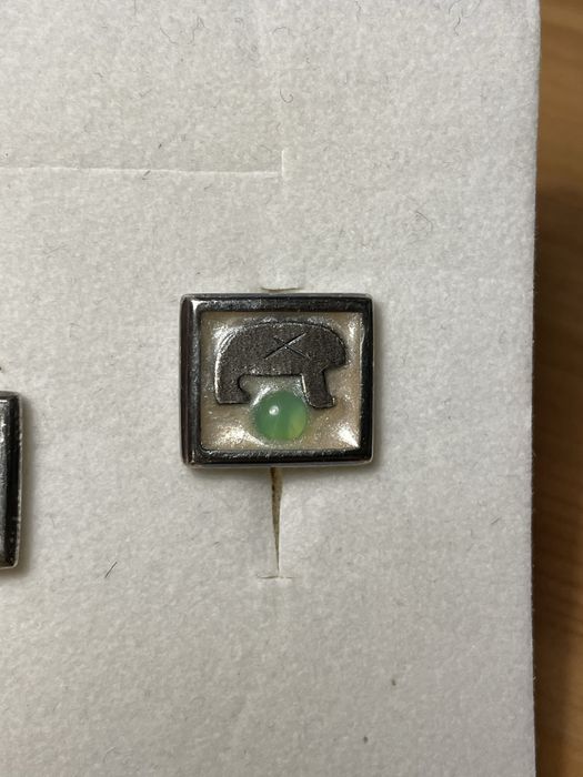 Srebrne spinki do mankietów