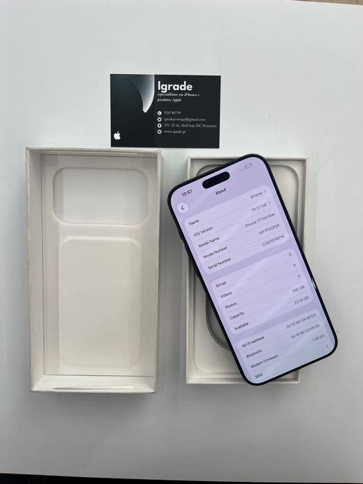 Iphone 17 Pro Max de 256GB IMPECAVEL