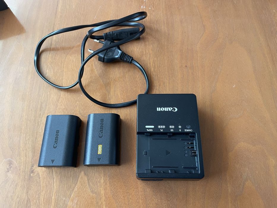 Canon Eos R com  Obj  RF 100-400mm F5,6-8,0 IS USM, bolsa e 2 baterias