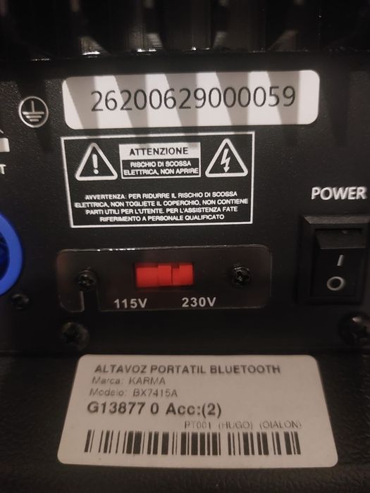 Coluna amplificadora de som