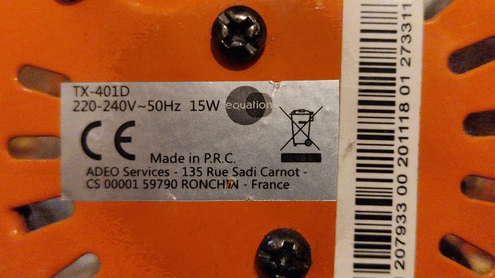 Mały wentylator biurkowy Equation – metalowy – sprawny – ok. 20 cm