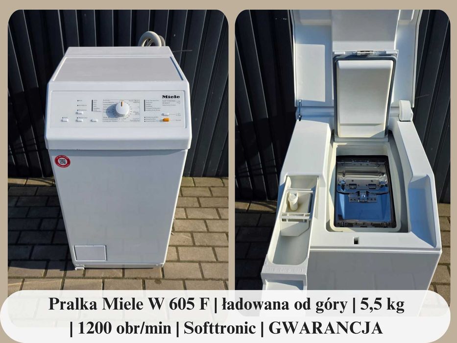Pralka Miele W 605 F | ładowana od góry | 5,5 kg | 1200 obr/min | Softtronic | GWARANCJA