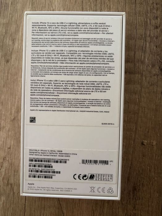 iPhone 12 branco 128gb