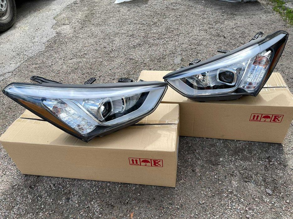 Решетка радиатора Hyundai Santa fe 2014-2018