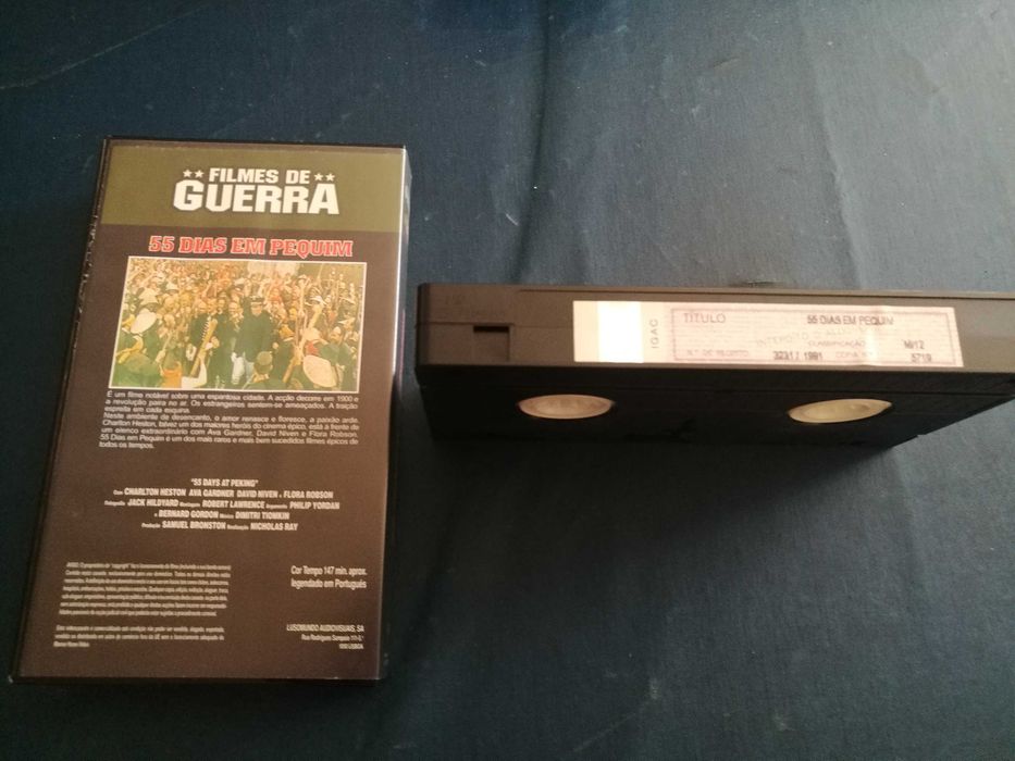 55 DIAS EM PEQUIM - Filmes de Guerra	VHS (legendagem em Português)