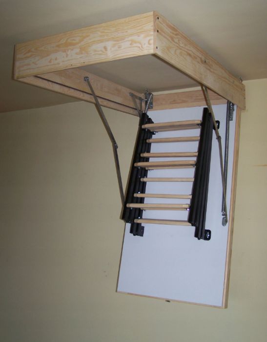 Schody strychowe ocieplane Termo metalowo-drewniane 80x110 gr. 53mm