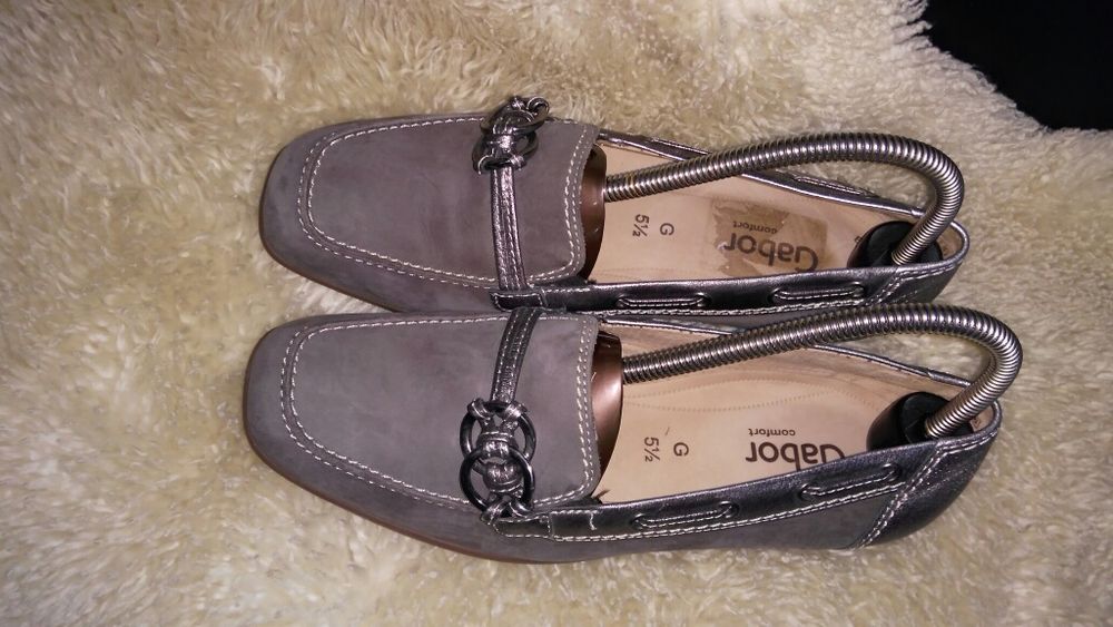 Gabor туфли кожа 38-39 р по ст 25.5 см ширина 8.5 см