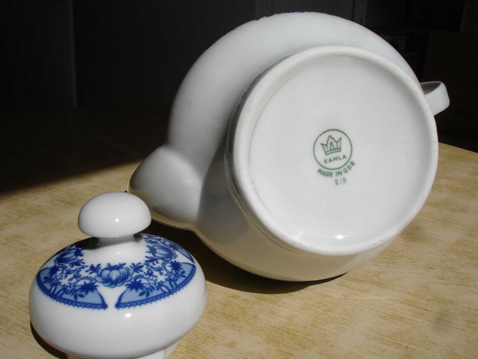 KAHLA GDR фарфор НОВЫЙ кофейник и сахарница винтаж редкость