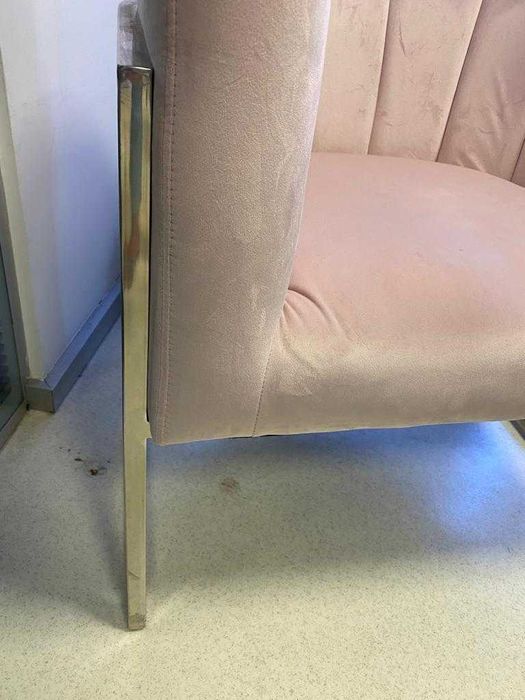 cadeirao rosa beliani veludo