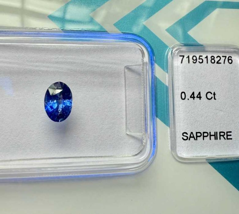 safira 0,44 IGI azul profundo