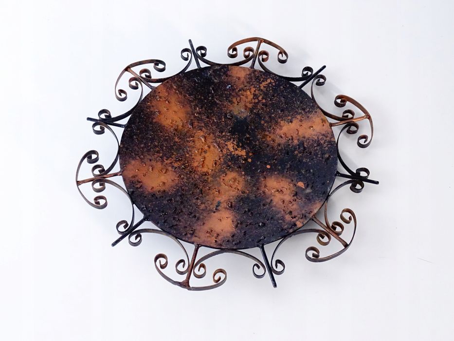 metaloplastyka plakieta ozdoba ścienna lata 60/70