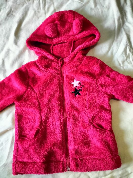 Casaco menina tipo veludo 12-24 meses
