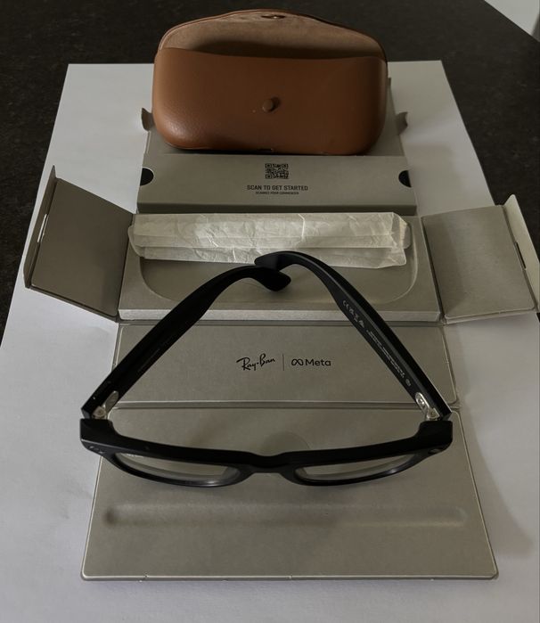 Ray-Ban Meta Wayfarer RW4008 53 Transitions Graphite Green – idealny stan