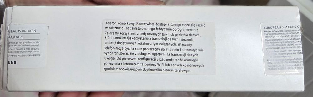 Pudełko, opakowanie Samsung Galaxy A30s