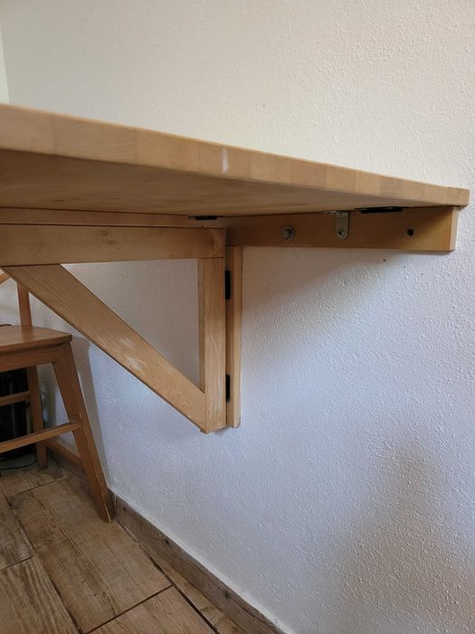 Mesa rebatível Ikea madeira
