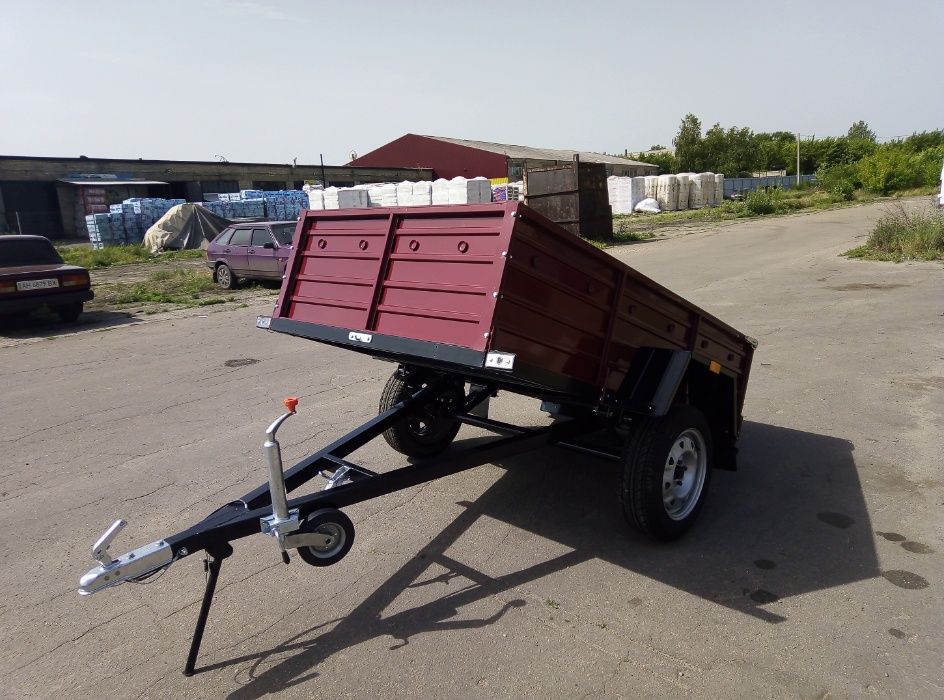 Легковий Причіп Посилений від Заводу 2.2 м. Одноосний прицеп для авто
