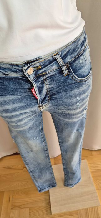Jeansy Dsquared2, niepowtarzalne, lux, luxury, premium, rozmiar XS/34