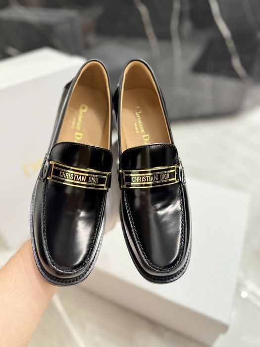 Mokasyny Dior black Leather