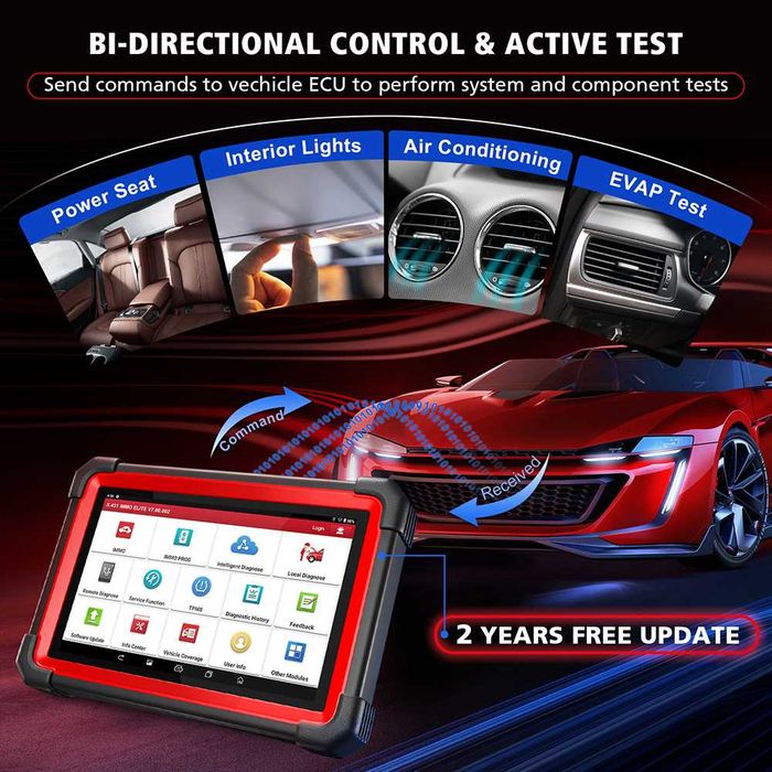 Launch X431 IMMO ELITE Máq Programação Chaves + Diagnóstico OBD (NOVO)