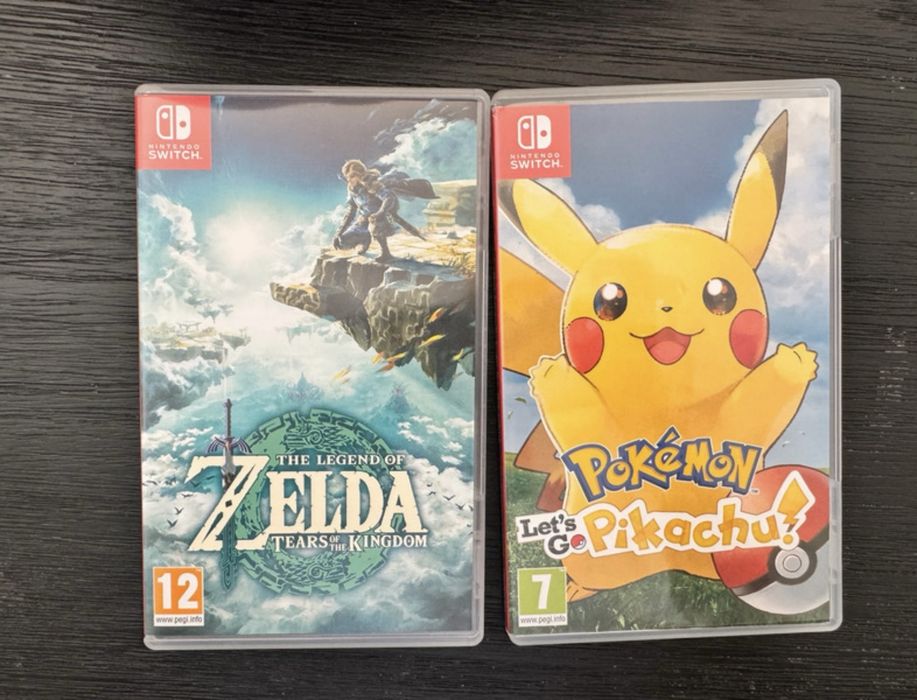 Nintendo Switch 1.1 + 2 jogos (Zelda e Pokémon)