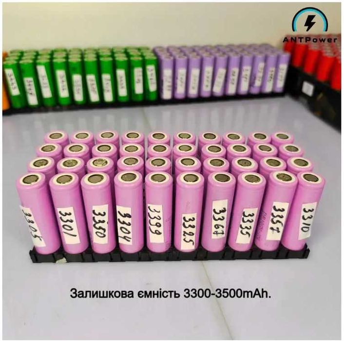 Акумулятор 18650 Samsung INR18650 35E 3500 mAh, Li-ion 3,7В, 13A