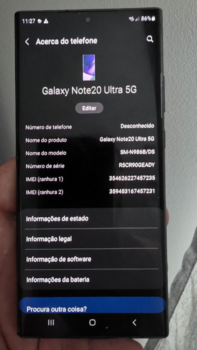 Vendo Samsung Galaxy Note 20 Ultra