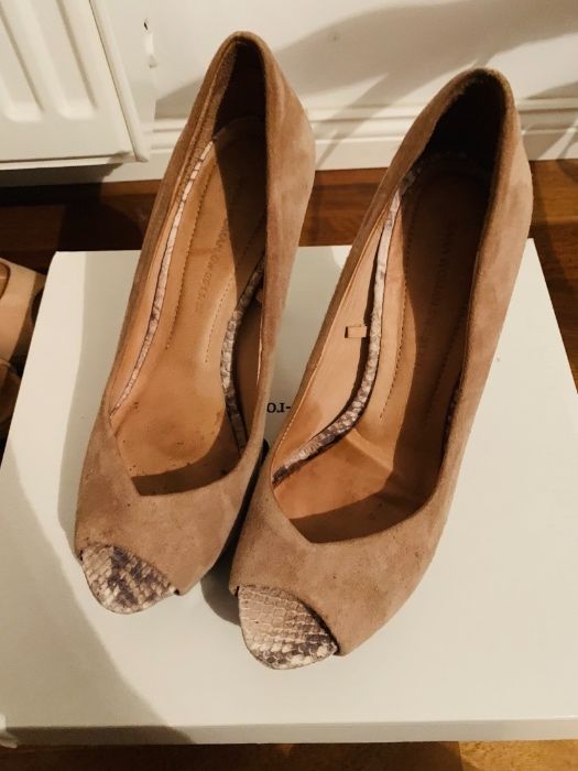 Szpilki zamszowe ZARA rozmair 37