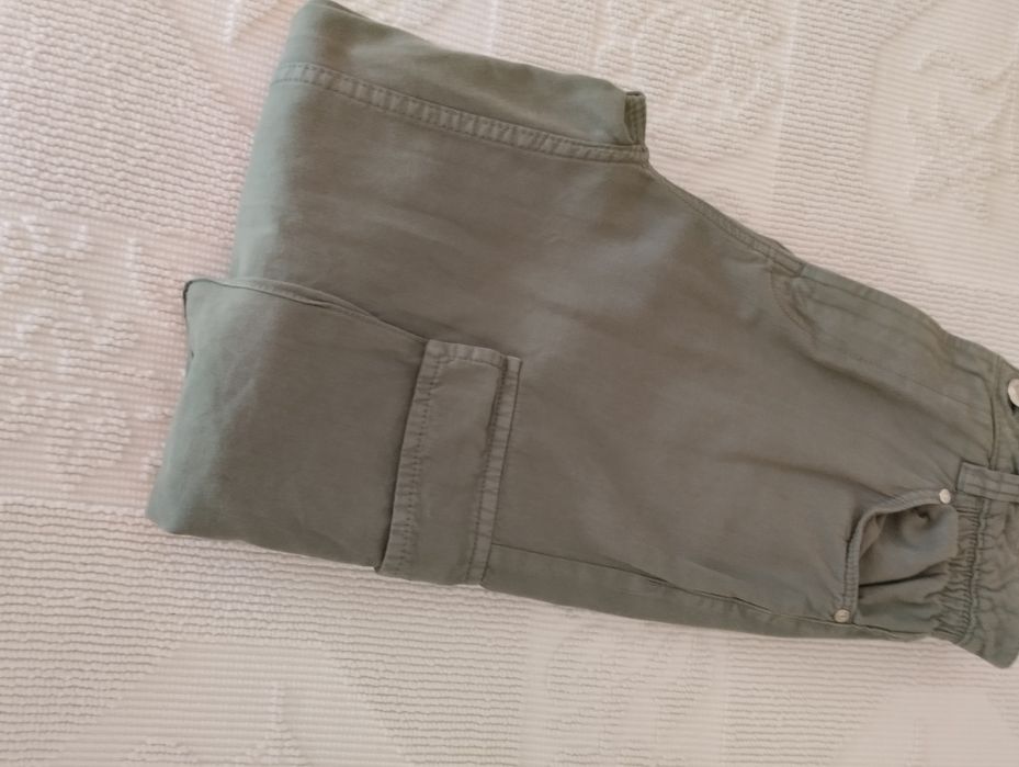 Calças cargo verde Bershka tam 36