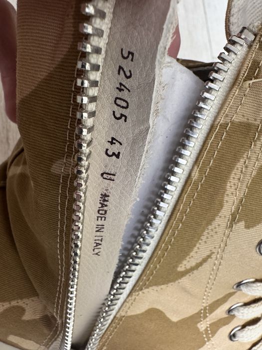 Кросівки Rick Owens DRKSHDW Ramones з камуфляжним принтом