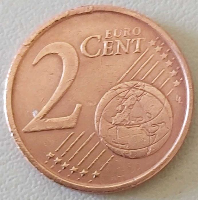 2 Cêntimos de 2001 de Espanha, Santiago Compostela, c/Defeito