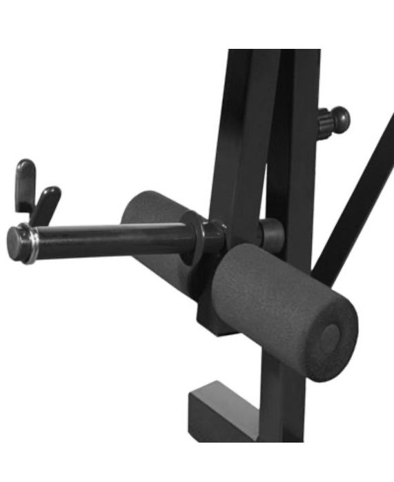 Muscle building machine with bar, dumbbells and 30.5kg weights64284600776706122