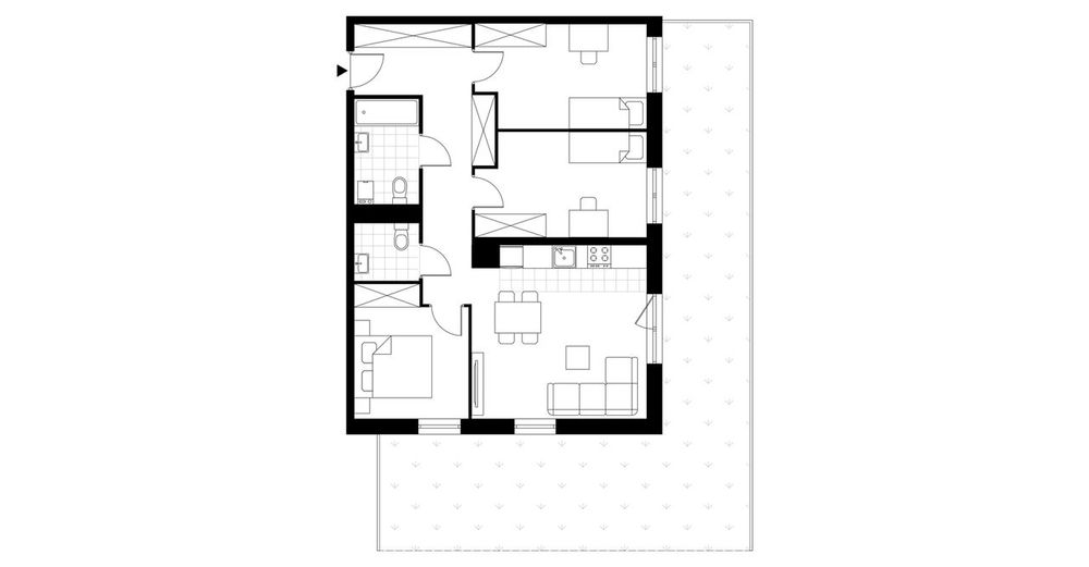 4-pokojowe mieszkanie 71m2 + balkon