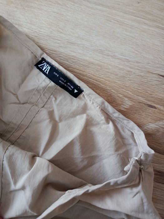 Beżowa spódnica damska bombka Zara s