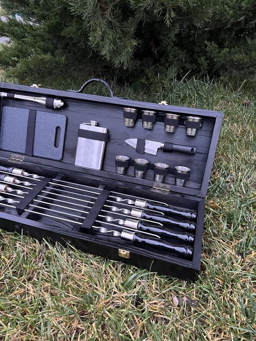 Набор шампуров подарок шампура в кейсе