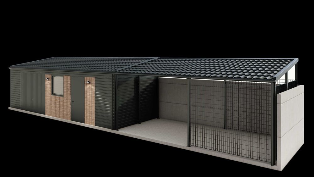 Garaż blaszany, garaż z płyty warstwowej, garaż modułowy RAPTUS