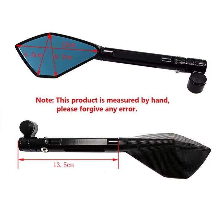 Зеркала заднього виду є болти на 8 та на 10 ММ