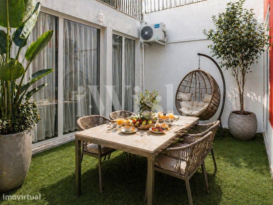 T0+2 com Jardim Interior em Centro Historico — Cedofeita, Santo Ildefonso, Sé, Miragaia, São Nicolau E Vitória, Porto