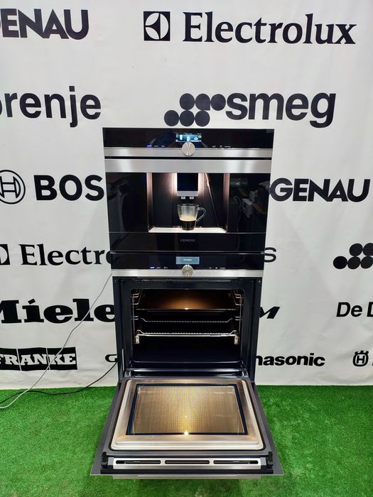 Топ преміальний комплект вбудованої техніки Siemens серії iQ700! Духова шафа з мікрохвильовою та кавоварка
