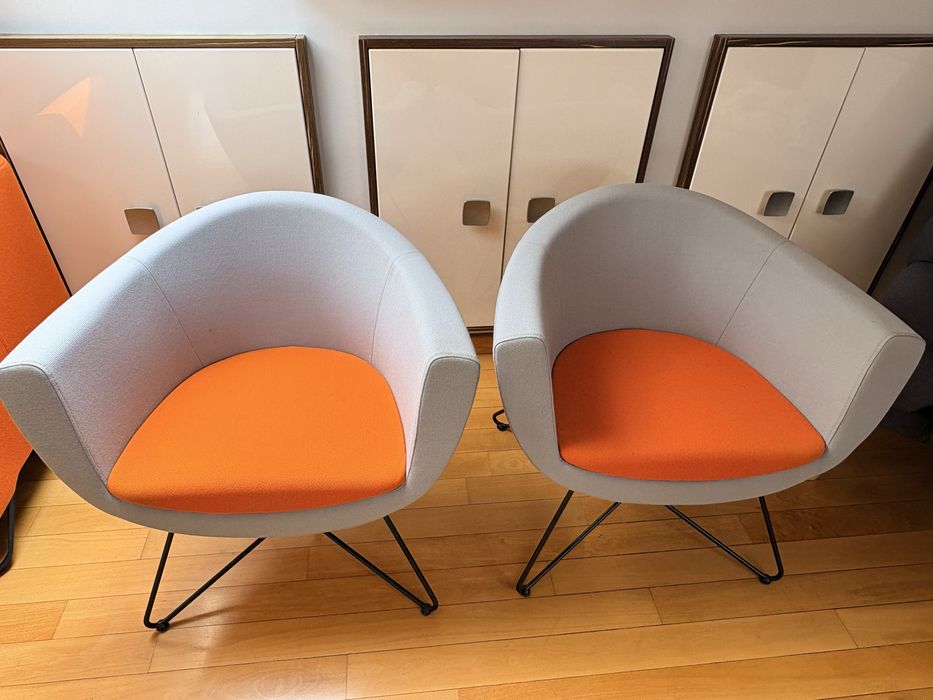 2 fotele Profim – designerskie, bardzo dobry stan