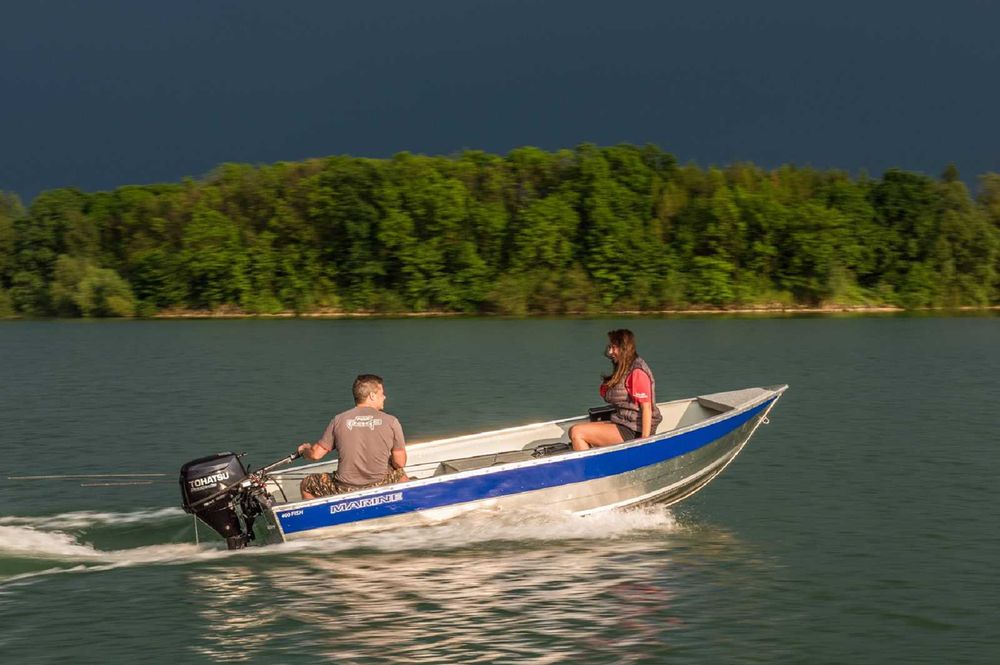 Łódź Aluminiowa Motorowa Wędkarska Marine 400 Fish I 3,99 x 1,53 m I